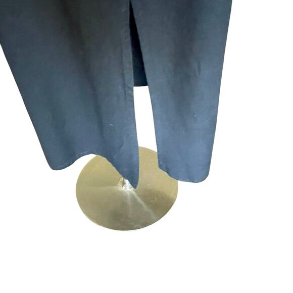 New Directions Black Linen Blend Sleeveless Midi Dress Embroidered Design MEDIUM - Picture 3 of 8